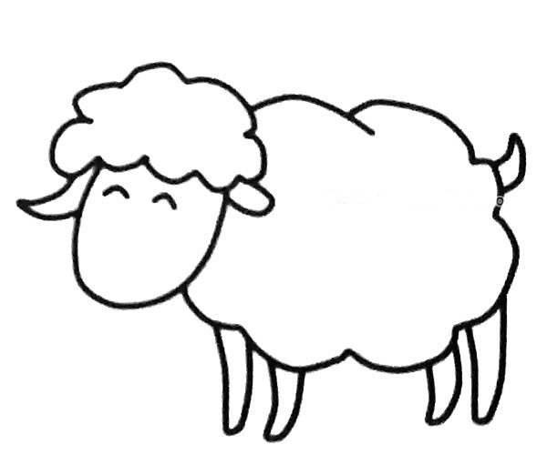 很容易画的绵羊简笔画