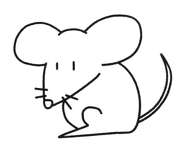 6款可爱的卡通老鼠简笔画大全