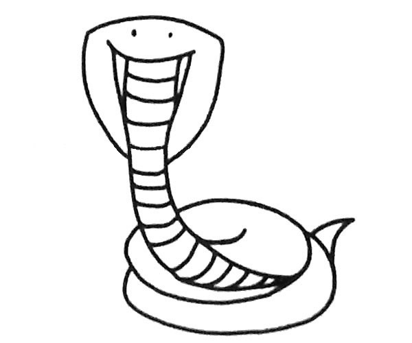 眼镜蛇怎么画比较简单
