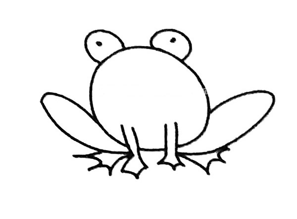 三步教你画简单的青蛙