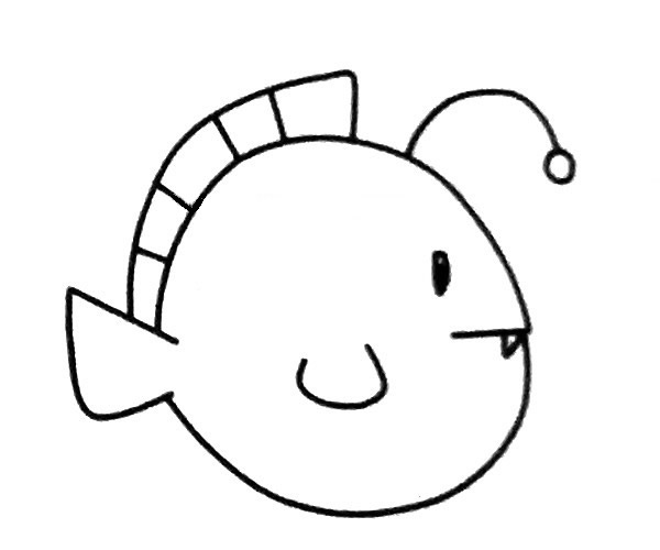 灯笼鱼的简单画法