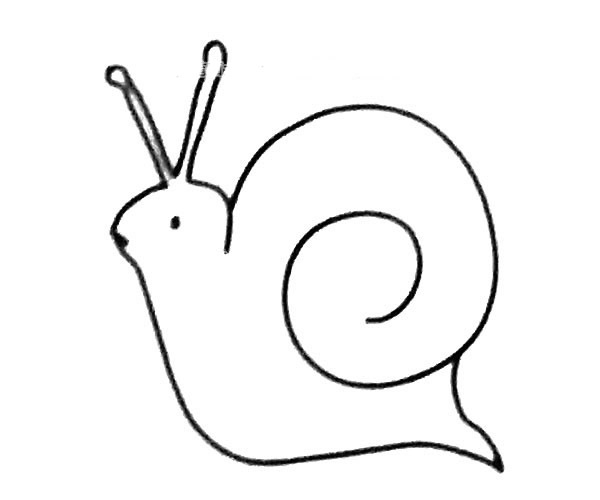 6款卡通的蜗牛简笔画大全