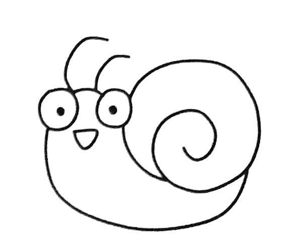 6款卡通的蜗牛简笔画大全