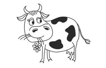 6步学会画一只奶牛