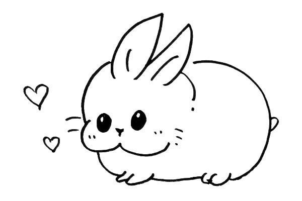 分享几张小白兔的简笔画