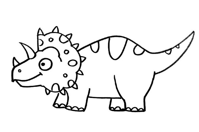 儿童学会恐龙简笔画