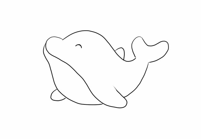 简单易学的鲸鱼简笔画