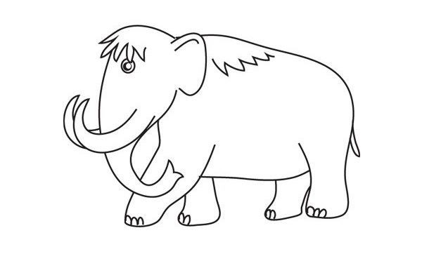猛犸象怎么画 猛犸象简笔画步骤