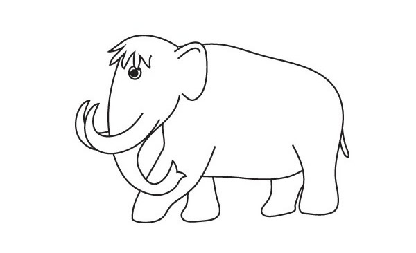 猛犸象怎么画 猛犸象简笔画步骤