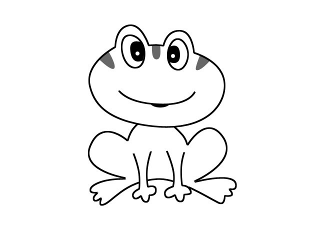 卡通的青蛙简笔画