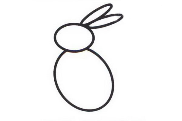简单的涂色小兔子怎么画