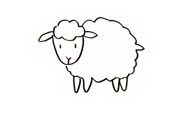 绵羊怎么画比较简单
