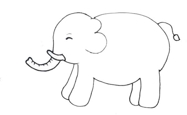 教你怎么用数字3画大象简笔画