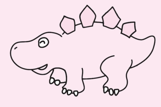 恐龙儿童简笔画