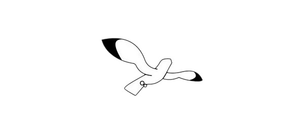 一步步教你画简单的海鸥