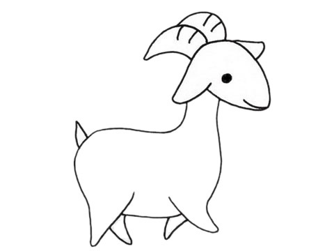 简单的小羊怎么画