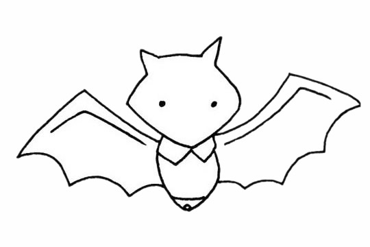 卡通的蝙蝠怎么画