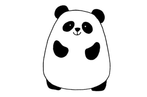 可爱的大熊猫简笔画教程