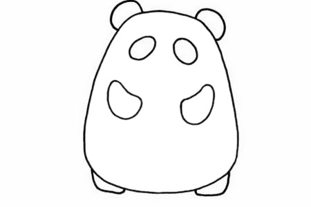 可爱的大熊猫简笔画教程