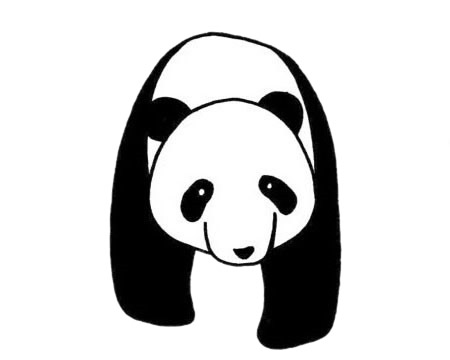大熊猫儿童简笔画