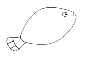 热带鱼简笔画步骤