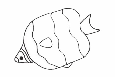有趣的深海鱼简笔画