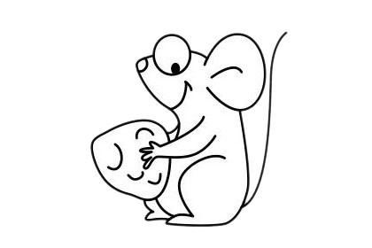 关于老鼠的卡通简笔画
