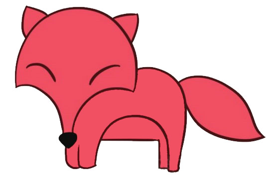 狐狸卡通简笔画