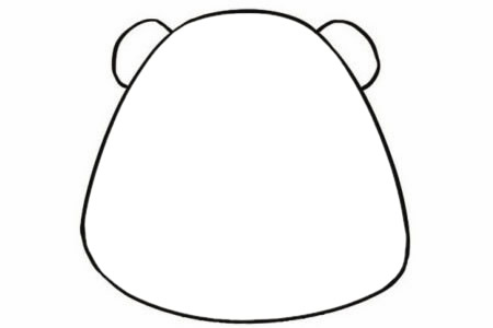 卡通熊猫简笔画的画法