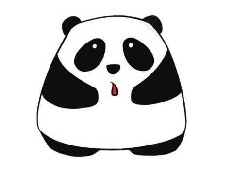 熊猫卡通简笔画