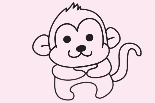 一组关于猴子的简笔画大全