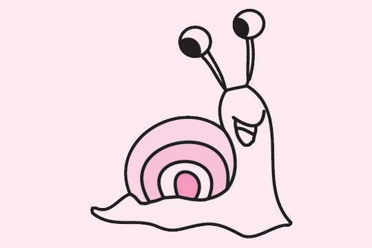 一组关于蜗牛的简笔画大全