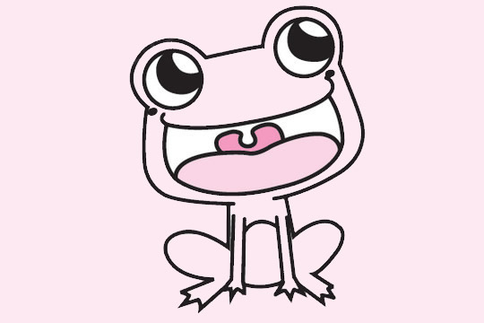 卡通青蛙怎么画最简单