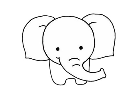 简单可爱的小象简笔画