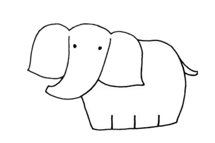 大象怎么画最简单