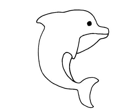 简单的海豚怎么画