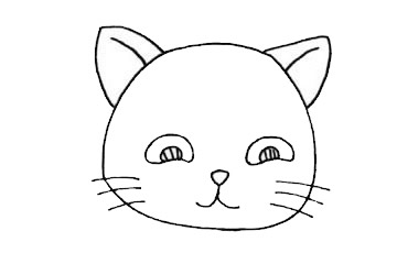 可爱猫咪简笔画教程