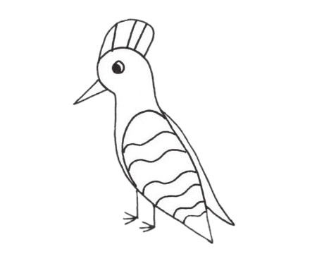 教你画简单的啄木鸟
