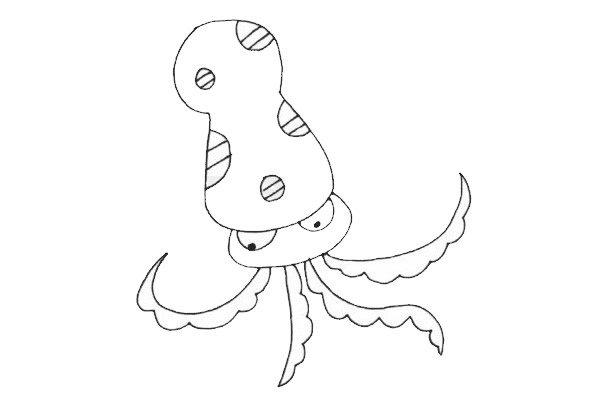 简单又漂亮的章鱼怎么画