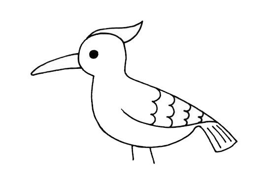 幼儿学画啄木鸟