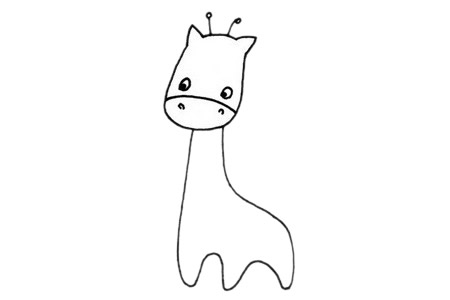 一步步教你画简单的长颈鹿