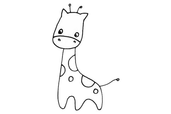 一步步教你画简单的长颈鹿