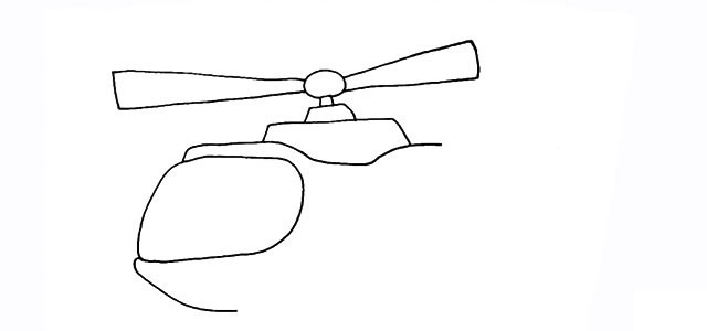 直升机怎么画 直升机简笔画画法