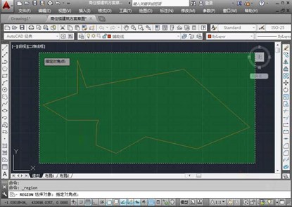 CAD2014如何创建面域