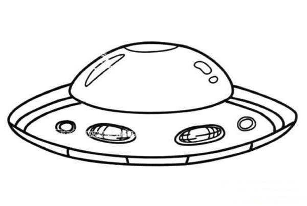 简易飞碟简笔画