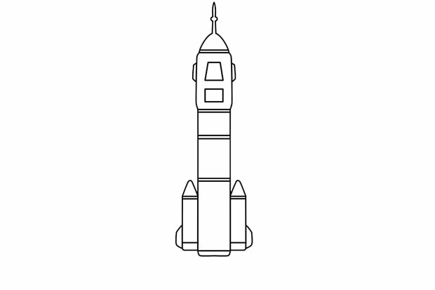 神舟五号宇宙飞船简笔画