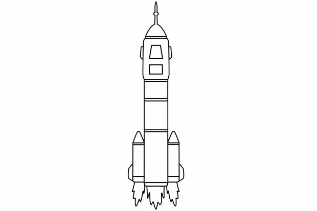 神舟五号宇宙飞船简笔画