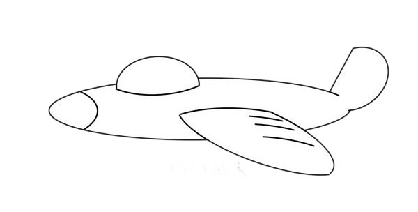 战斗机怎么画 简单的战斗机简笔画